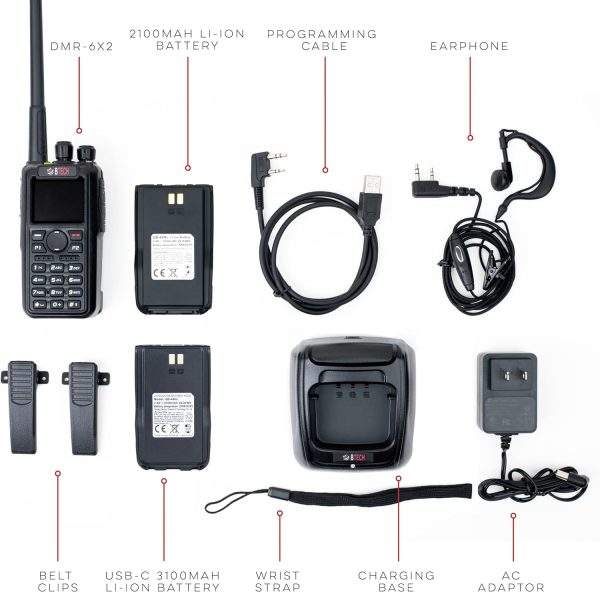 BTECH DMR-6X2 DMR & Analog Dual Band Two-Way Radio - Image 5