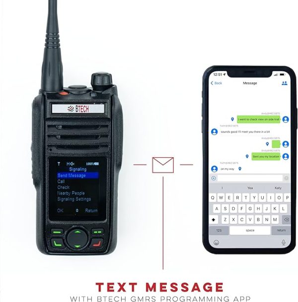 BTECH GMRS-PRO IP67 Submersible Radio, Bluetooth, App Programmable GMRS Mobile Radio - Image 2
