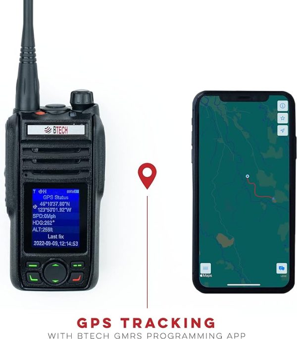 BTECH GMRS-PRO IP67 Submersible Radio, Bluetooth, App Programmable GMRS Mobile Radio - Image 6