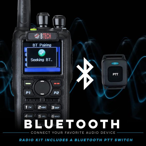 BTECH DMR-6X2 PRO DMR & Analog Dual Band Two-Way Radio - Image 3
