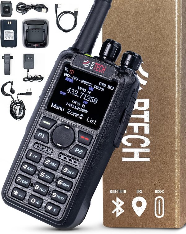 BTECH DMR-6X2 PRO DMR & Analog Dual Band Two-Way Radio