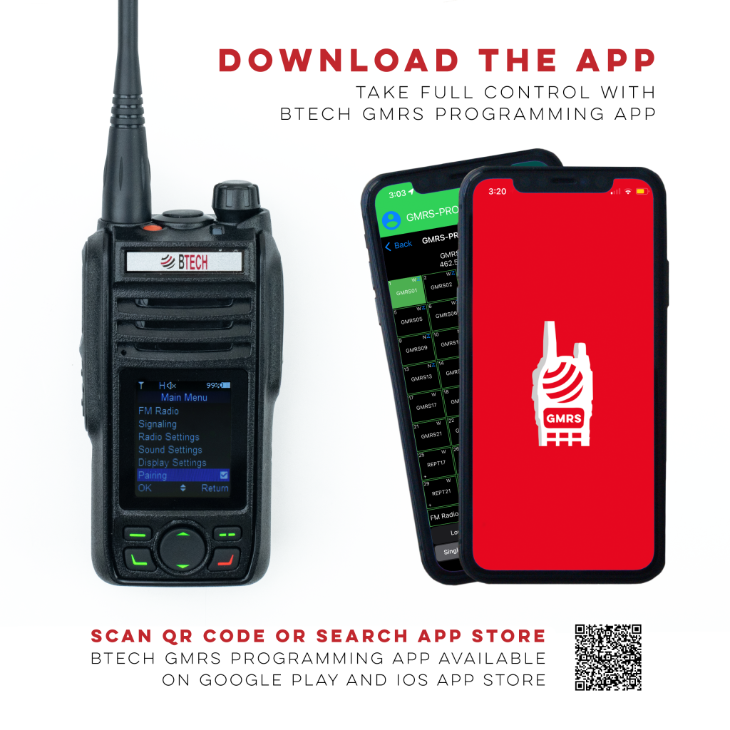 BTECH GMRS Programmer App QR Code