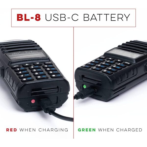 BTECH BL-8 USB-C 1800mAh Li-ion Replacement Battery - Image 2