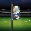 Soccer Swivel Pro Light Pole Sign 24x48