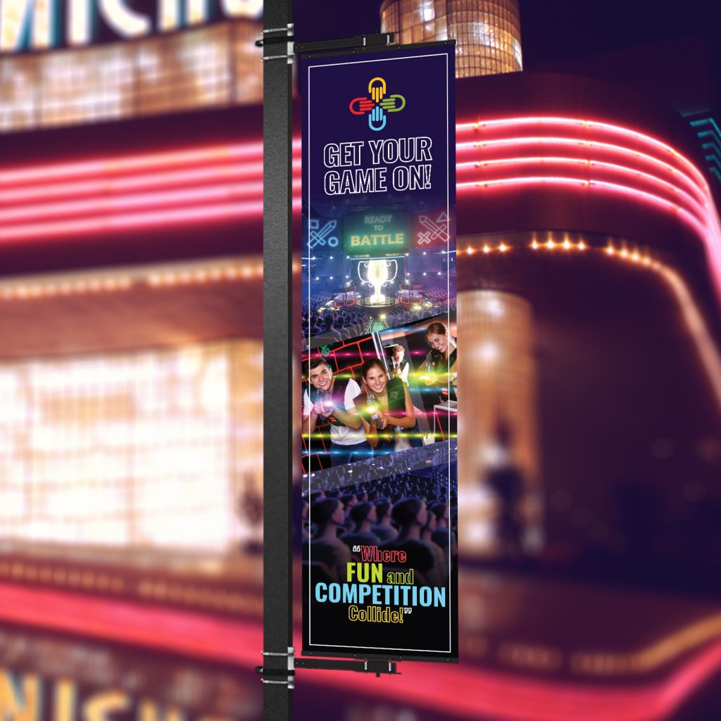 game competition Swivel Pro Sign 24x96