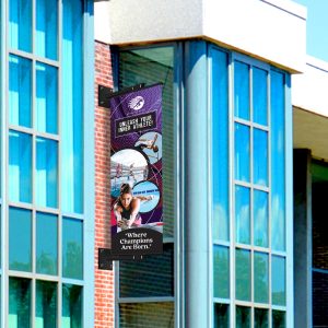 aero flex wall building sign gym sign design 24x72 with solar led lights