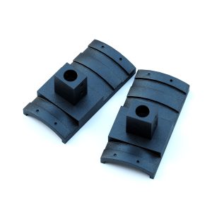 isolated pair of black SureGrip Pole Brackets