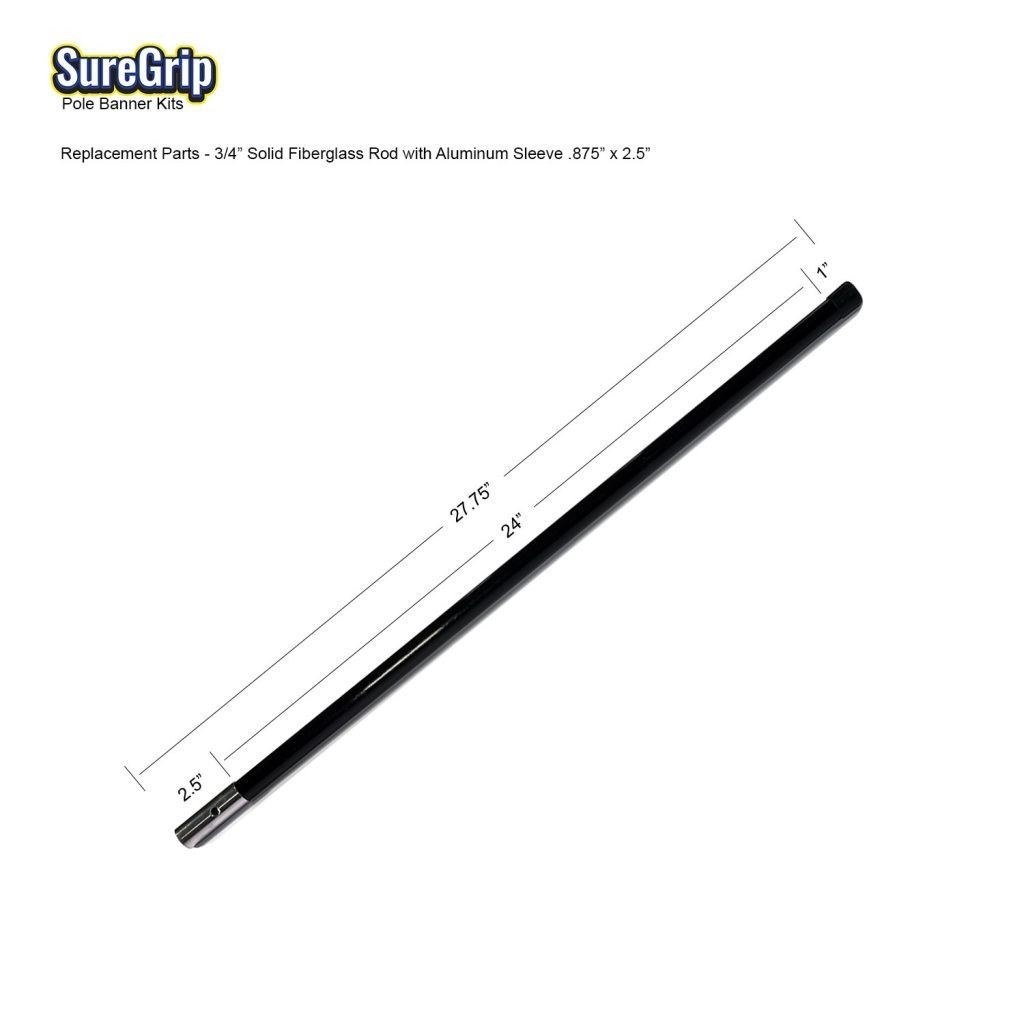 suregrip replacement 24-inch fiberglass pole