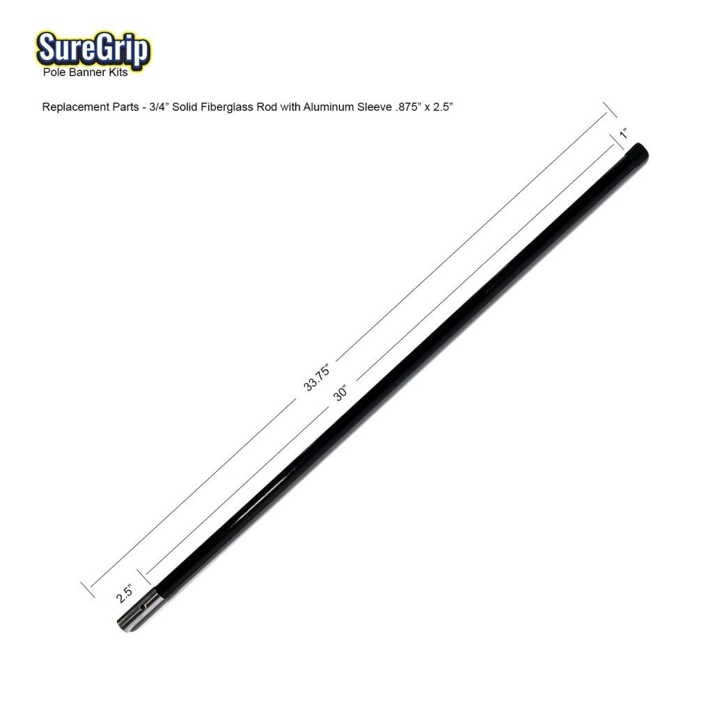 suregrip replacement 30-inch fiberglass pole