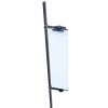 swivel flex pole sign with solar led lights blank sign design