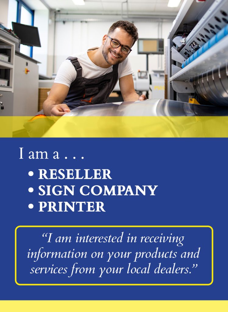 reseller, sign company, printer