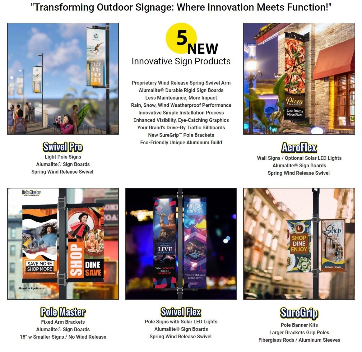 Transforming outdoor signage