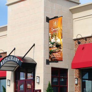 Wall Building Sign Aluminum Sign Board Wind Release Hinge 24 x 72