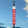 Aluminum Pole Cover Toyota Sign 12" x 84"