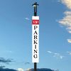 Light Pole Sign, Wind Release, VIP Parking Light Pole Sign Cover, Aluminum Sign, Durable, Highly Visible
