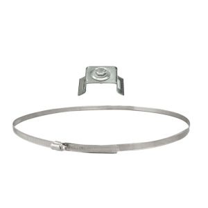Metal Flange and Hose Clamp Single