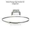 Metal Flange Sign Holder Set Single