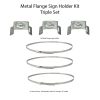 Metal Flanges and Hose Clamp Set of 3