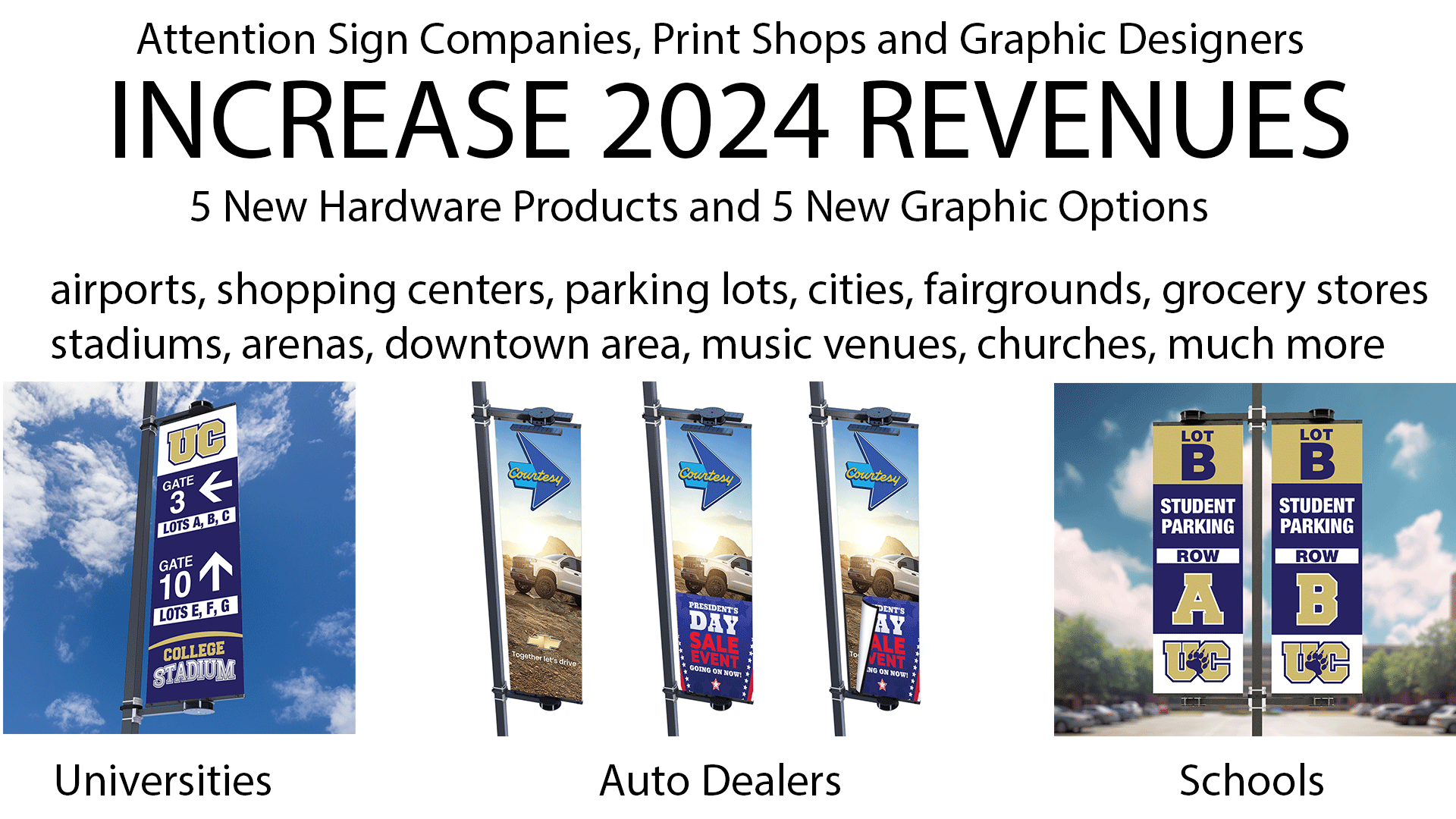 Boost business revenue with strategic signage solutions. Explore the potential of light pole signs and banners.