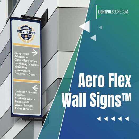 aero flex wall building sign