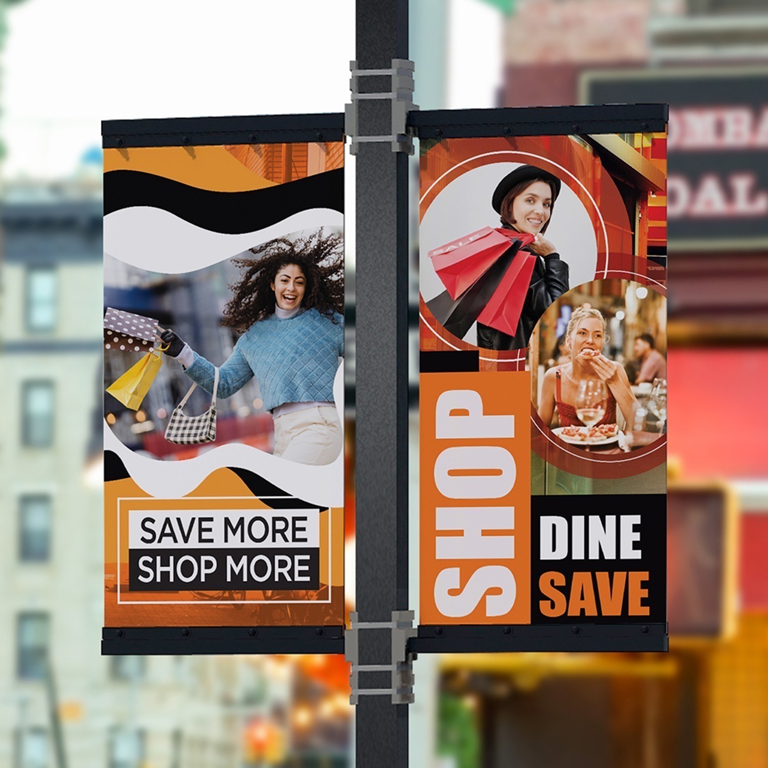 Pole Master Brackets on a light pole