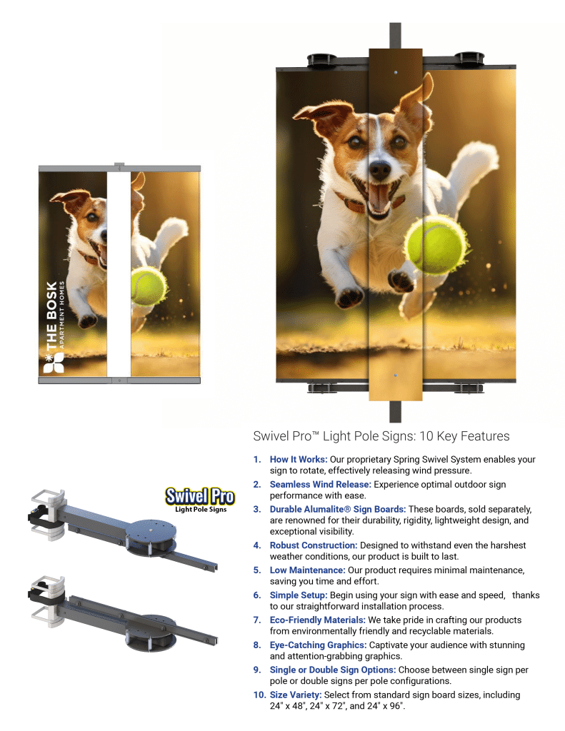 dual swivel pro with center pole cover