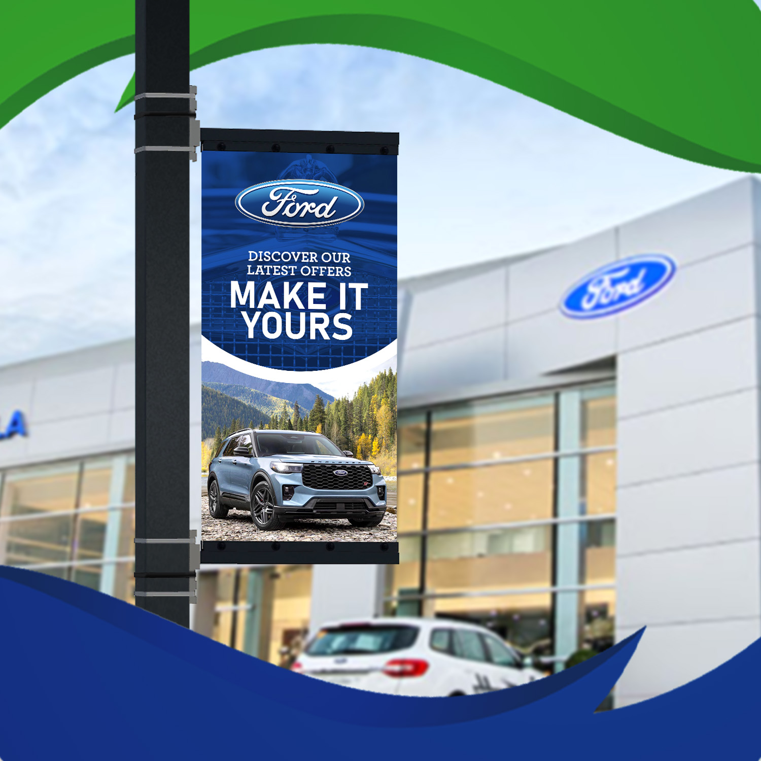 Ford with Pole Master Arm Brackets