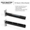 Pole Master Bracket with Silver Sure Grip