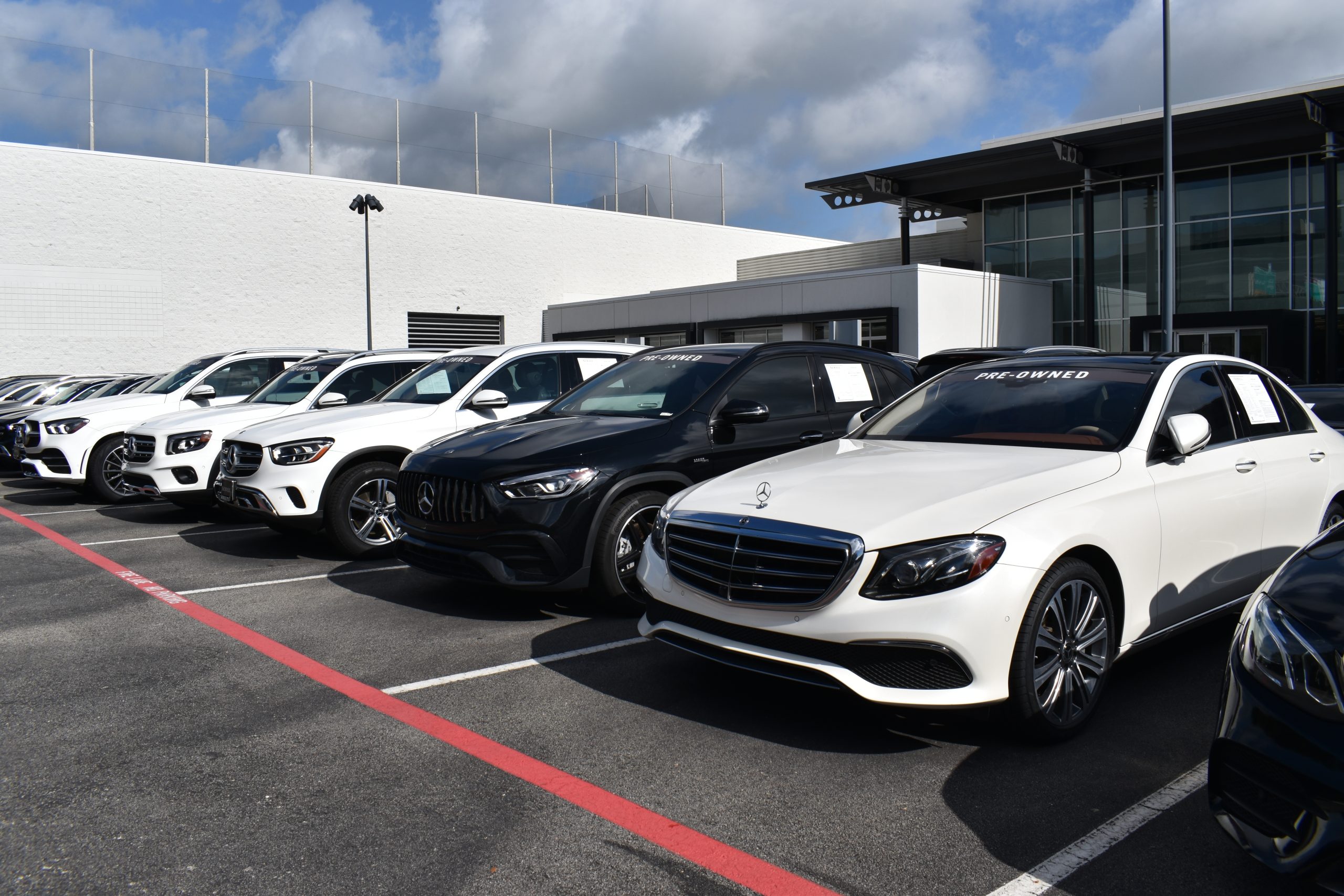 Used Cars on a car dealership