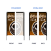 Block flag double or single sided graphics