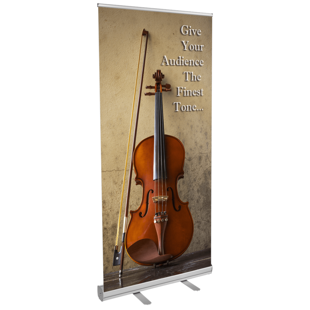 33.5" economy retractable banner stand
