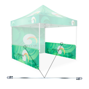 tent side wall and cross bar